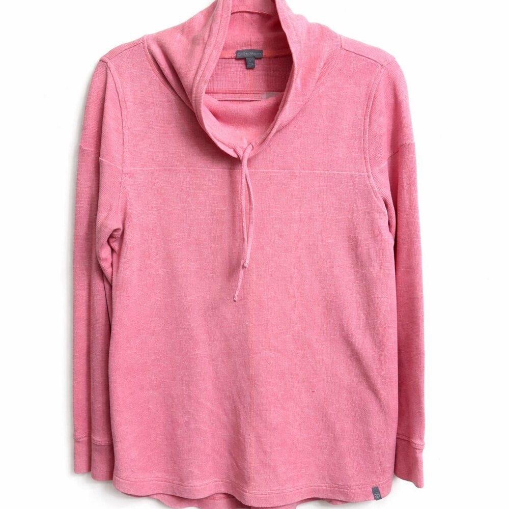 T by Talbots Cowl Neck Pink Sweater